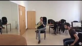 Duet for French Horn and chair [upl. by Gorges]