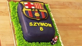 Tort FC Barcelona Tort dla fana piłki nożnej [upl. by Nylessoj]