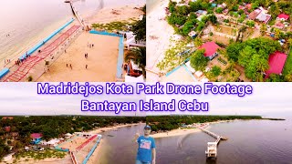 Madridejos Kota Park Bantayan Island Cebu Drone Footagebantayanislandtrendingviraldronefootage [upl. by Wit552]