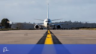 First P8A Poseidon lands in the UK [upl. by Coster891]