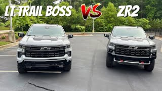 2024 Chevrolet Silverado LT Trail Boss VS 2024 Chevrolet Silverado ZR2  Is The ZR2 Worth The Price [upl. by Meehsar697]