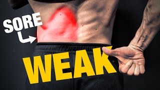 Weak Glutes  Back Pain HOW TO FIX IT [upl. by Schiffman]