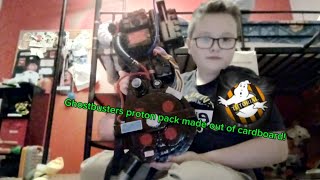 how I made my proton pack full tutorial DIY cardboard [upl. by Friedrick]