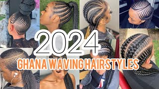 New amp Latest Ghana Weaving Cornrow Braids Hairstyles  New Cornrow Braids hairstyles [upl. by Alamac]