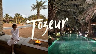 Un séjour à Tozeur  Vlog Tunisie Anantara Resort Musée Dar Cheraït Désert Dîner romantique [upl. by Naujahs]