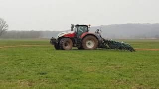 Gülle fahren 2019 mit Steyr Terrus 6270 CVT und Bomech [upl. by Bogusz]