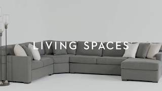 Alder 4 Piece Sectional  Living Spaces [upl. by Monahon]