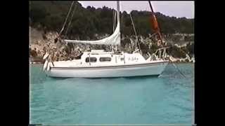 Westerly Pageant quotDOLPHINquot No 19 Sailing in the Greek Islands  AntiPaxos Island [upl. by Traver]