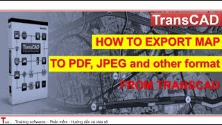 How to Export Map to PDF or JPEG from TransCAD [upl. by Ambur]