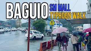 Baguio SM Mall Typhoon Walk Tour 2024  Touring Inside SM Baguio Amidst Heavy Rain [upl. by Lap]