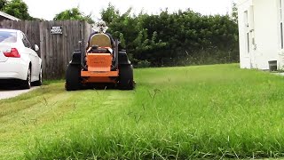 Mowing 2 thick bahia yards  Summer is coming [upl. by Zia762]