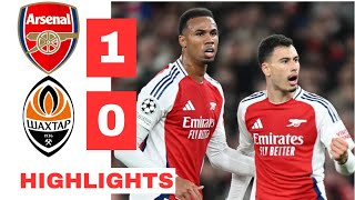 Arsenal vs Shakhtar Donetsk 10 HIGHLIGHTS  Martinelli Goal vs Shakhtar Donetsk [upl. by Novyat]