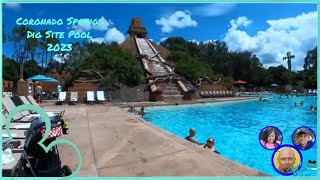 Disneys Coronado Springs Dig Site Pool Play Area Tour 2023 [upl. by Ardnikat]