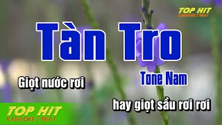 Tàn Tro Karaoke Tone Nam Nhạc Sống  TOP HIT KARAOKE [upl. by Imre]