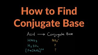 How to Find the Conjugate Base of an Acid Shortcut Practice Problems amp Examples [upl. by Ahrat]