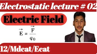 Electric Charges and Fields 02  Electric Field Part 1 Field due to a Point Charge Mdcat 12th [upl. by Ari]