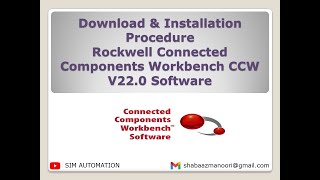 Download amp Installation Procedure Rockwell Connected Components Workbench CCW V22 0 Software [upl. by Atiuqal433]