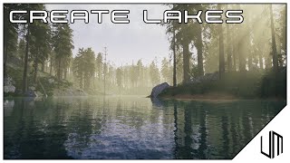 How to make a LAKE with Unreal Engines new WATER SYSTEM [upl. by Ennairb]