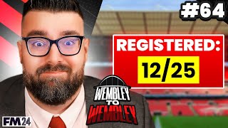 STARTING THE SEASON WITH 12 PLAYERS  Part 64  Wembley FM24  Football Manager 2024 [upl. by Lindemann]