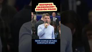 Rolnik zadaje pytanie Tuskowi polityka polskapolityka humor viralshorts [upl. by Suiradal]