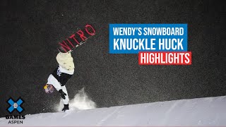 Wendy’s Snowboard Knuckle Huck HIGHLIGHTS  X Games Aspen 2022 [upl. by Wager]