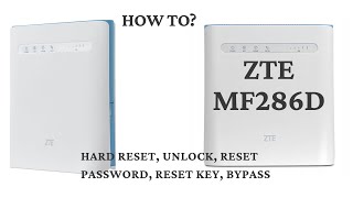 How to Reset Forgotten WiFi Router Password ANY ROUTER ZTE MF286 MF286D HARD RESET RESTART BYPASS [upl. by Mccowyn]