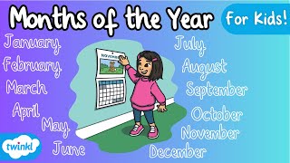 Months of the Year Vocabulary  Months in English [upl. by Bogart345]