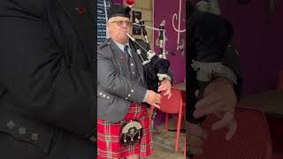 Piper Tony plays ‘highland laddie’ as played by Bill MillinSword Beach DDay history ddayconcert [upl. by Rett592]