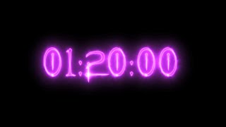 Purple neon vampire timer 1 hour 20 minutes countdown [upl. by Akcirret872]