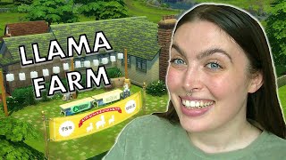 I built a llama farm using lilsimsie’s shell challenge  Sims 4 Build [upl. by Clercq382]