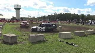 Full contact figure 8 racing at Dundalk Ontario 2024 heat 1 2 3 4 [upl. by Learsi]