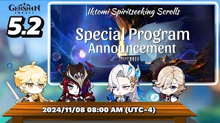 300 PRIMO ALL CONFIRMED IN 52 SPECIAL PROGRAM LIVESTREAM  REWARD  BANNER  EVENT Genshin Impact [upl. by Levi]