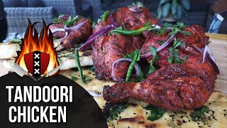 TANDOORI CHICKEN met knoflook Chili naanbrood  तंदुरी चिकन  15 [upl. by Awuhsoj]