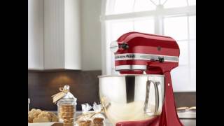 Review  KitchenAid KSM150PSER 5Qt Artisan Series with Pouring Shield  Empire Red [upl. by Leaj]