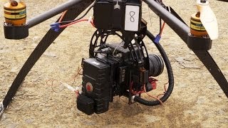 Drone Octocopter with Red Epic 100fps [upl. by Carine]