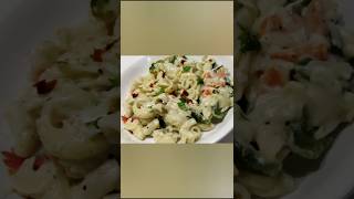 White Sauce Pasta 😋😋😋। Macaroni Recipe। Pasta Recipe ।viral shorts homekitchencooking [upl. by Soutor]