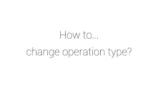 CalCon How to Operation Type [upl. by Ailiec]