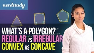 Whats a Polygon Regular vs Irregular and Convex vs Concave Polygons  Nerdstudy [upl. by Acilgna]