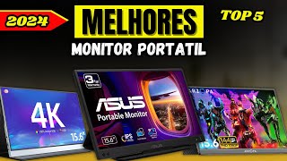 QUAL O MELHOR MONITOR PORTATIL 2024 TOP 5 MONITOR PORTATIL PARA COMPRAR [upl. by Nala]