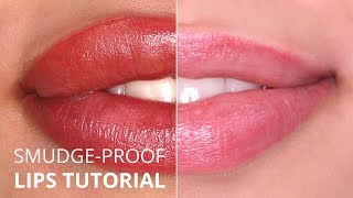 quotPerfect Smudgeproofquot Permanent Makeup lips TUTORIAL [upl. by Eessej58]