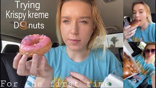 Trying Krispy Kreme for the first time [upl. by Farmann]