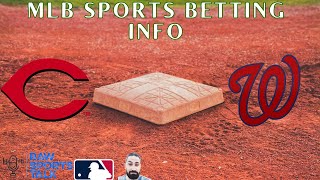 Cincinnati Reds VS Washington Nationals MLB Sports Betting Info for 33124 [upl. by Asta35]