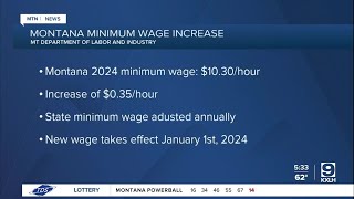 Minimum wage in Montana will increase to more than 10 per hour [upl. by Eralcyram745]