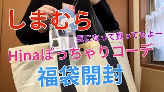 【しまむら】Hina さんのぽちゃりコーディネート福袋 だーいぶ前に購入しています♪色々着て楽しい😆 [upl. by Aronoel]