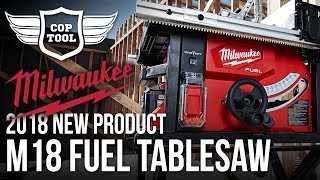 Milwaukee M18 FUEL 814quot Table Saw ONEKEY with 120Ah High Output 273621HD  NPS18 Presentation [upl. by Konikow52]