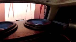 Sundown 15quot Subs  Autotek 1500 amplifier [upl. by Leummas]