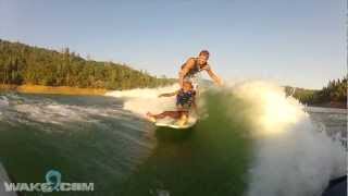 Wakesurf Longboard Fun behind the Tige Z3 [upl. by Rachaba573]