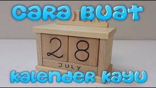 Cara Buat Kalender Kotak Dari Kayu [upl. by Yreffej]