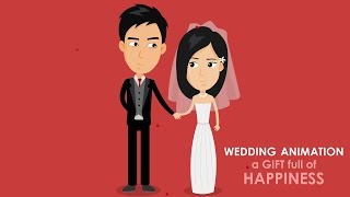 Wedding Animation  A Gift Full of Happiness [upl. by Engracia]