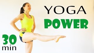 YOGA power vinyasa INTERMEDIO  30 min con Elena Malova en español [upl. by Cleon]